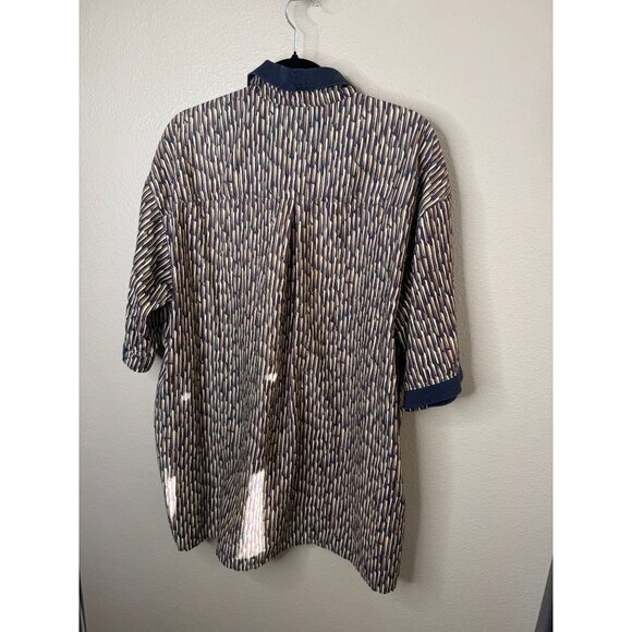 Vintage Michael Thomas Men's‎ Blue Polo XXL short sleeve polo collared pullover - Picture 5 of 6